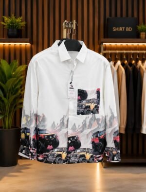 car printed shirt product -img