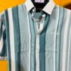 Premium Blue & White Vertical Stripe Casual Shirt for Men
